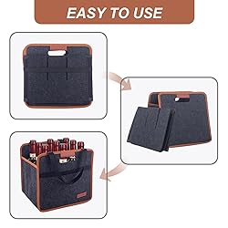 Foyego 9 Bottle Wine Tote Bag, Insulated Thermal