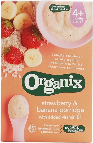 organix strawberry and banana porridge