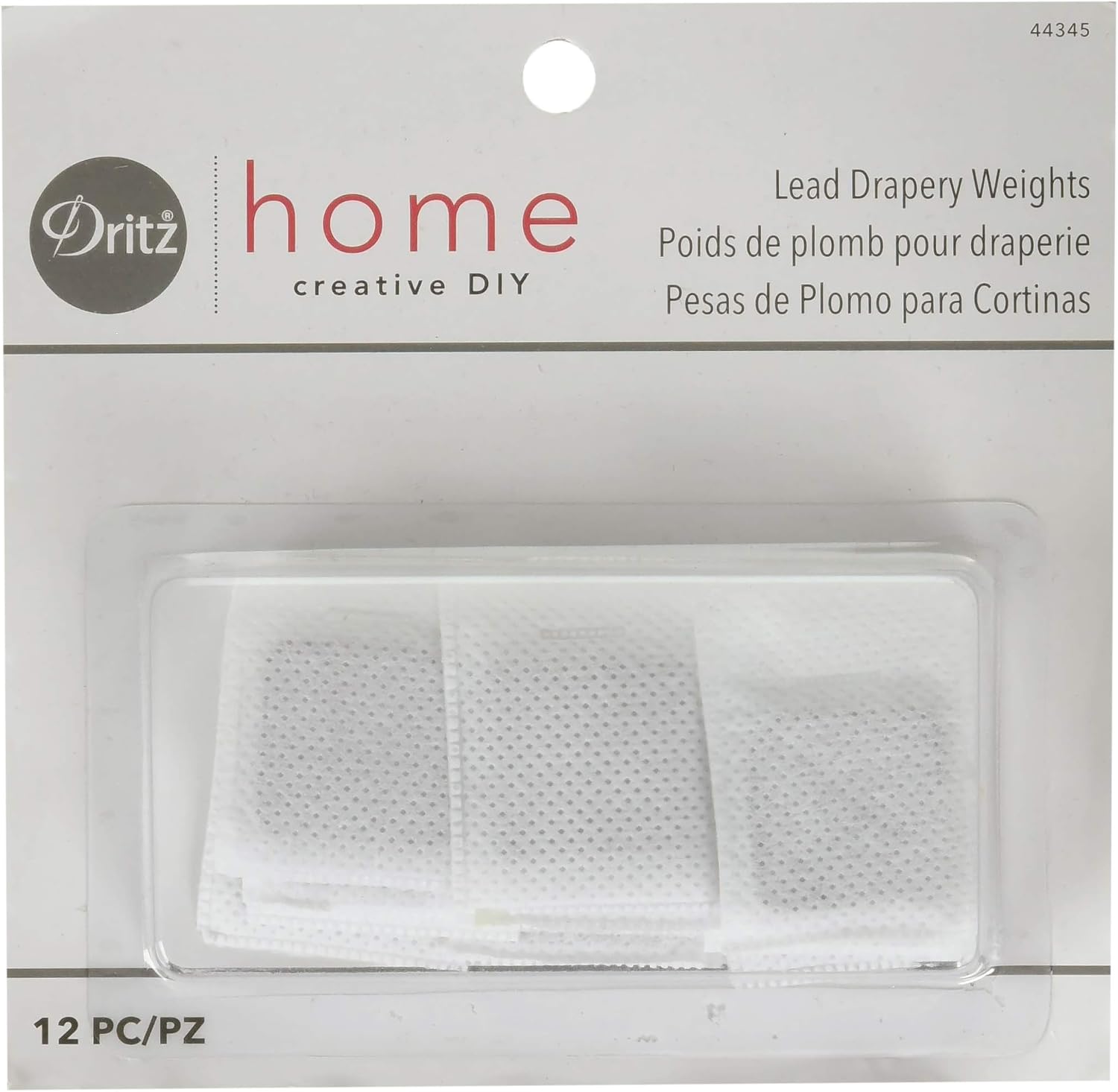 Amazon Com Dritz Home 44345 Covered Lead Drapery Weights 12 Piece