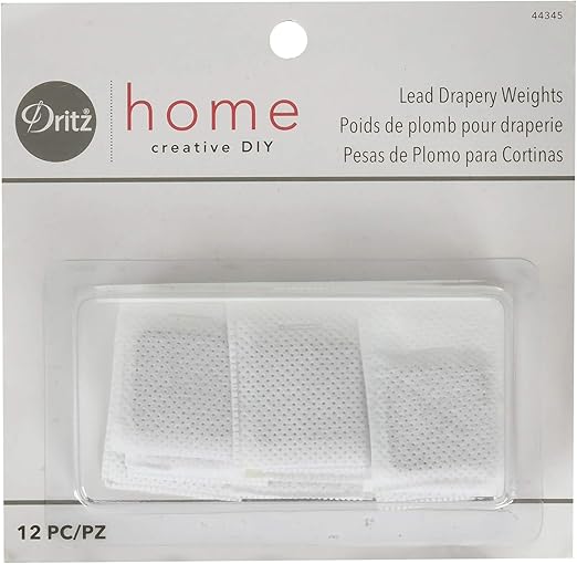 Amazon Com Dritz Home 44345 Covered Lead Drapery Weights 12 Piece