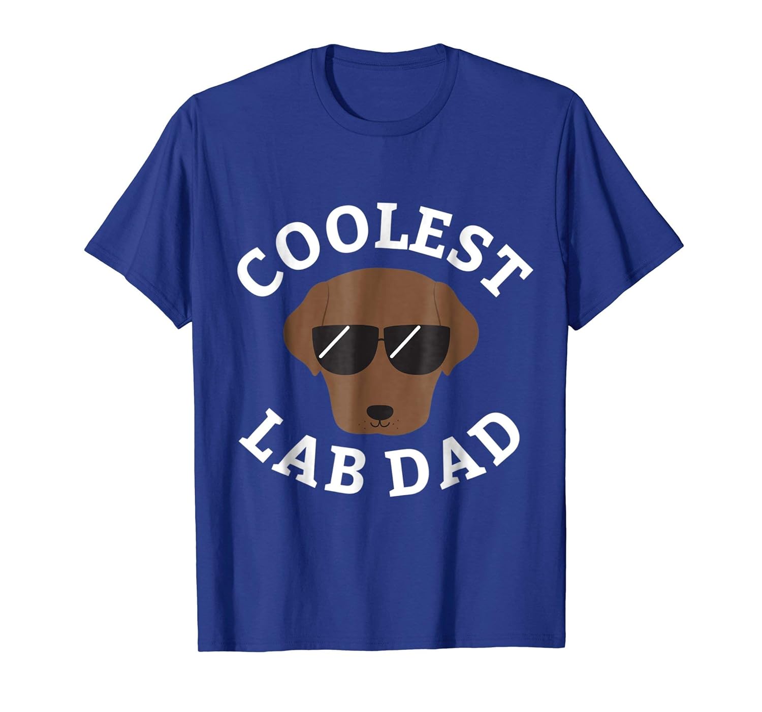 Coolest Chocolate Lab Dad Shirt for Labrador Retriever Dads-anz