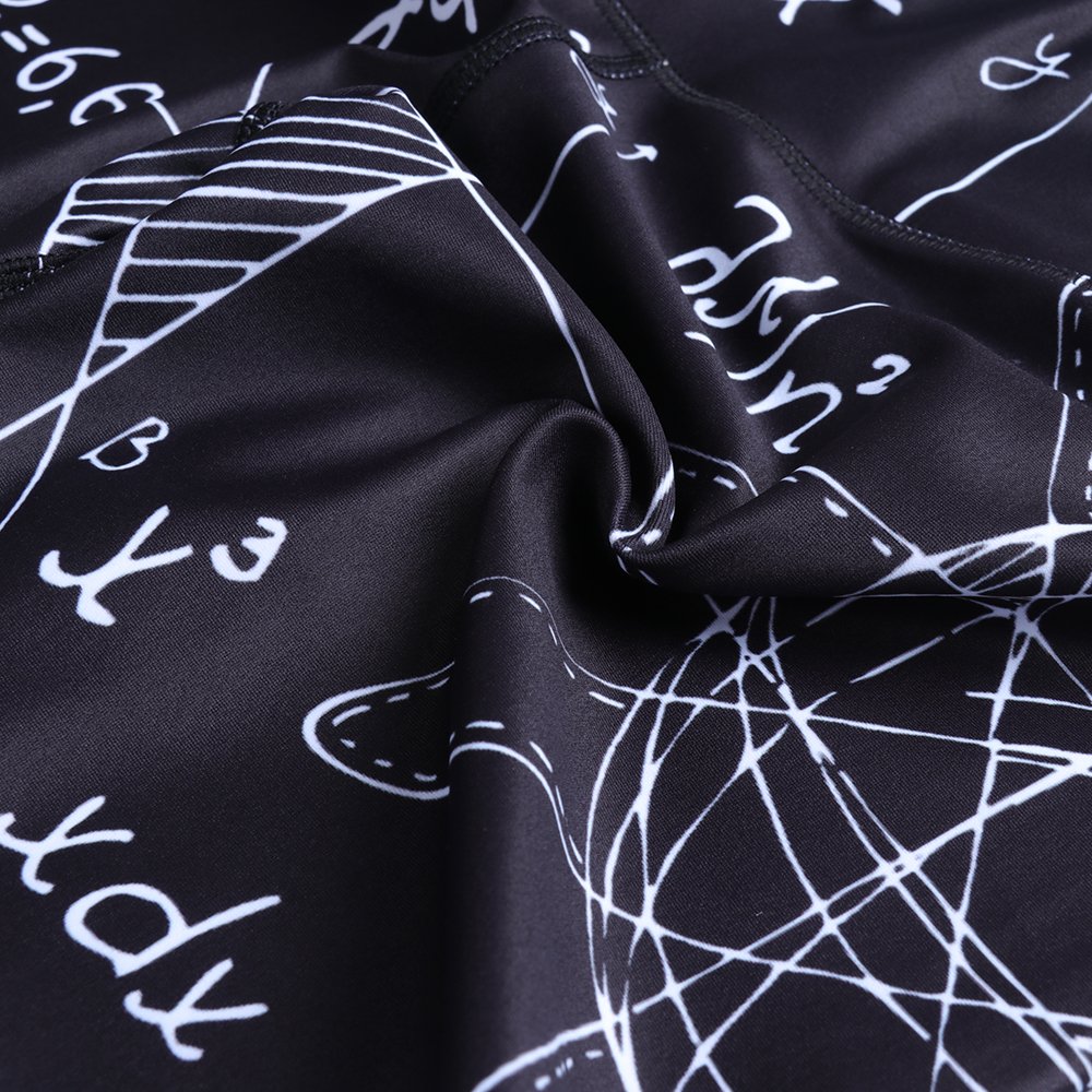 TUONROAD High Waist Printed Leggings Tummy Control Fitness Active Workout Running Jogging Gym Yoga Pants Activewear (Formula-1, M)