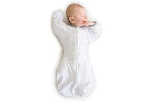 Amazing Baby Swaddle Sack with Arms Up Mitten Cuffs, Confetti, Sterling, Small, 0-3 Months
