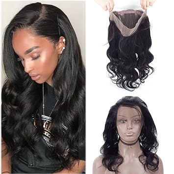 Amazon Com Brazilian Hair 360 Closure Body Wave 10 Inch 360
