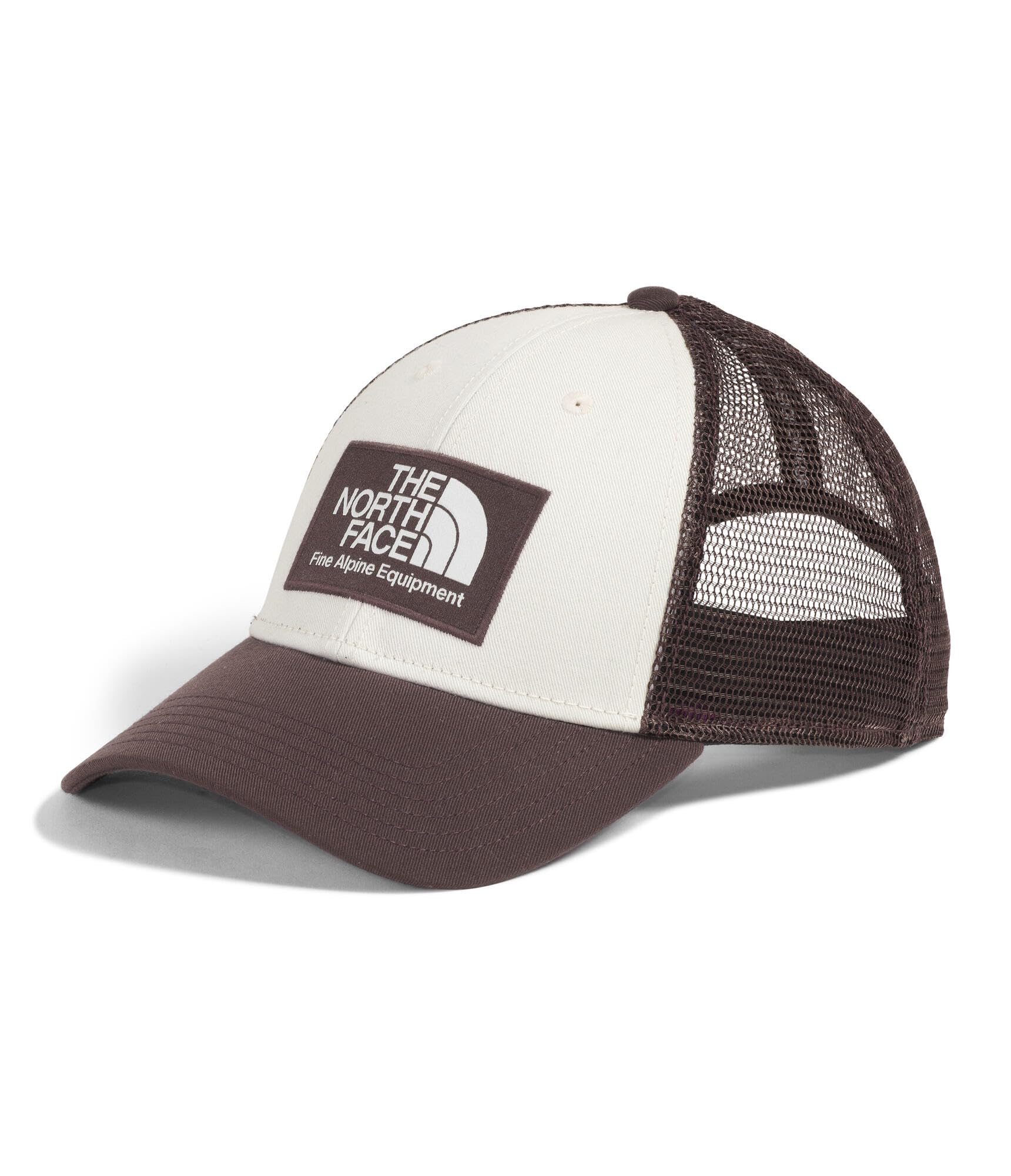THE NORTH FACE Mudder Trucker Baseball Cap | Classic Fit Snapback Hat for Men & Women with FlashDry Sweatband, Breathable Fabric, Tawny Quartz/White Dune, One Size Image
