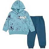 Bluey Fleece Pullover Hoodie and Pants Outfit Set Toddler to Little Kid Sizes (2T - 7-8)