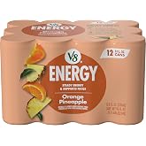 V8 Energy Orange Pineapple Energy Drink, 8 fl oz Can (12 Pack)