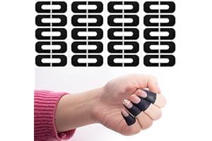 BEIQIYA 40pcs Nail Polish Protector for Fingers, U-Shape Peel-Off Nail Polish Barrier, Self-Adhesive Cuticle Protectors for Painting Manicure - Black