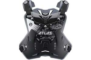 Atlas Brace Technologies Defender Digital Stealth Chest Protector (Black, Adult)
