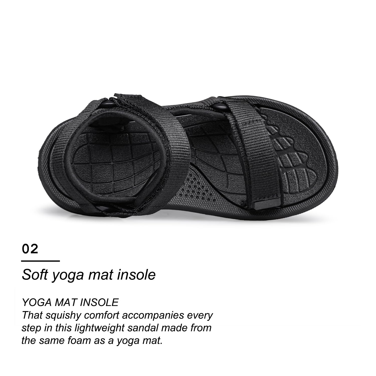 vibdiv Boys Girls Sandals Open-Toe Summer Outdoor Unisex Child Sport Sandals Athletic Lightweight(Toddler/Little Kid/Big Kid)