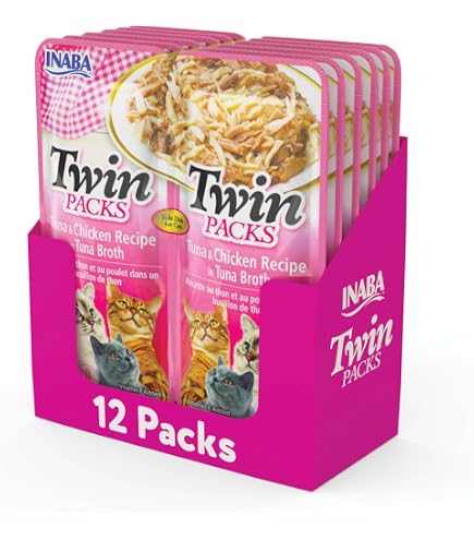 Amazon.com : INABA Twins for Cats, Shredded Chicken & Broth Gelée