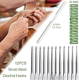 Coopay Crochet Starter Kit for Beginners with Ergonomic Hooks 0.6mm-6mm view 4