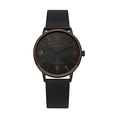 Superdry Men's Quartz Watch, Black Alloy Strap, 20 Uganda Ubuy