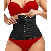 Andalinge Waist Trainer for Women Lower Belly Fat Hourglass Body Shaper Waist Cincher Shapewear with Steel Bones Extender