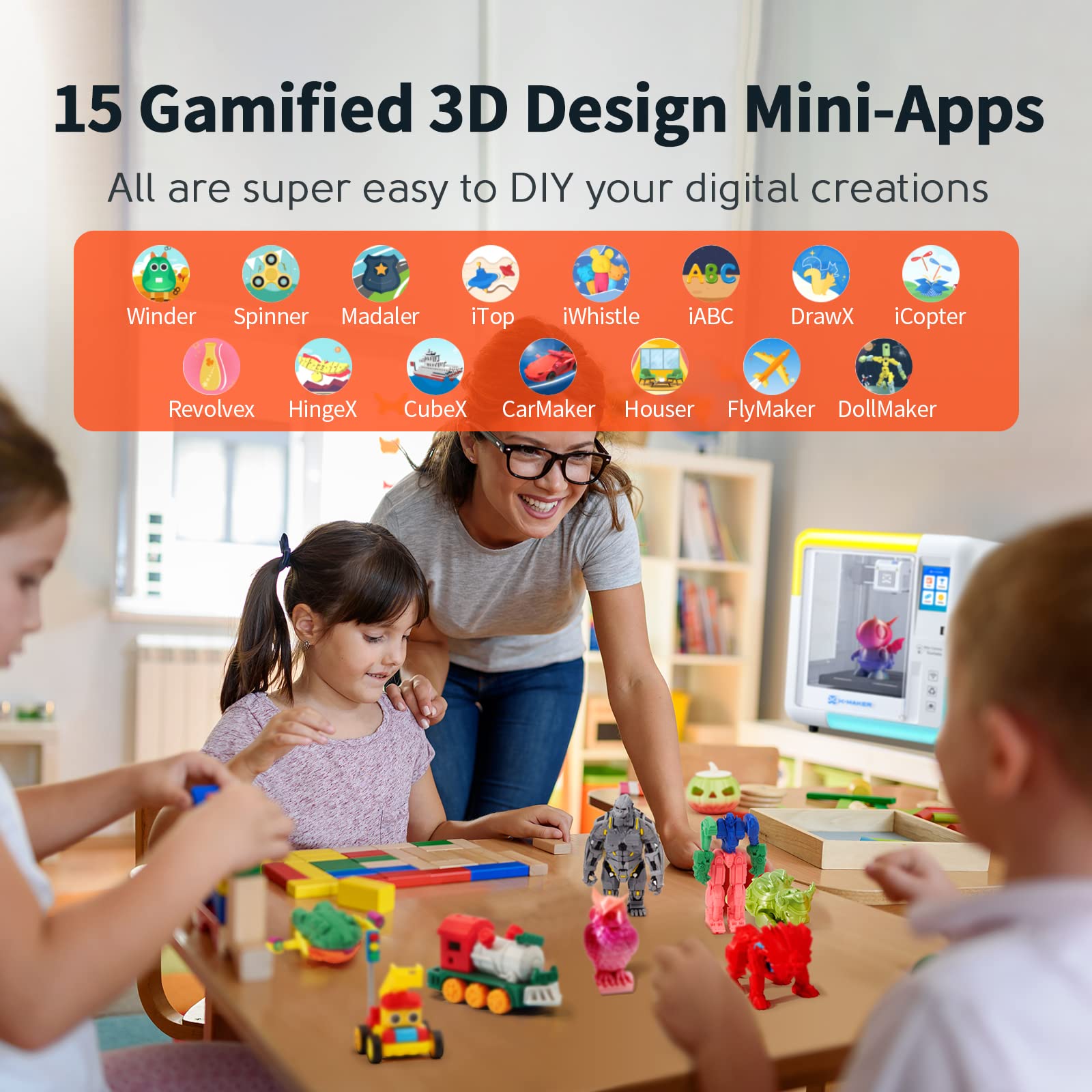 Mua X-Maker 3D Printer for Kids and Beginners, Fully Assembled High ...