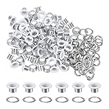 HARFINGTON 100PCS Grommets Eyelets 1/4 Inch