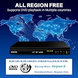 WISCENT Blu Ray Player Full HD 1080p Region B/2 USB HDMI AV Output view 5