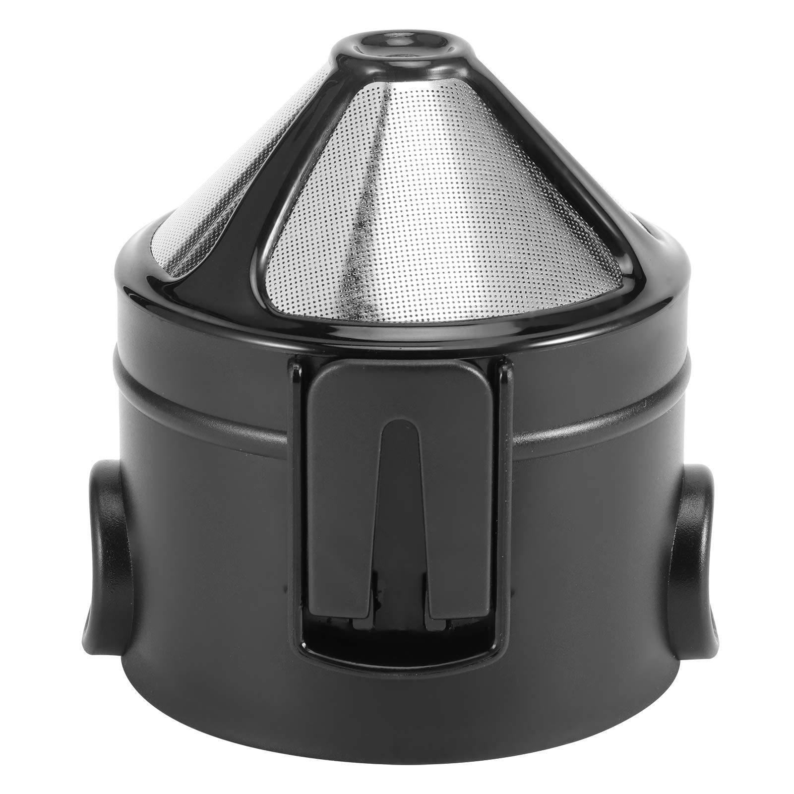 Oil Resistance Double‑Layer Structure Ultra‑fine Metal Wires Odorless Reusable Coffee Dripper, Drip Coffee Filter, Portable for Cafe Home