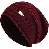 jaxmonoy Slouchy Beanies for Women Winter Soft Warm Hat Skull Cap Ladies Slouch Knitted Beanie Knit Hat for Women
