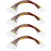 Câble Répartiteur D'alimentation Molex (Y) - 1 Mâle Vers 3 Femelles, 20 Cm, Pour Disque Dur IDE Et Ventilateurs PC