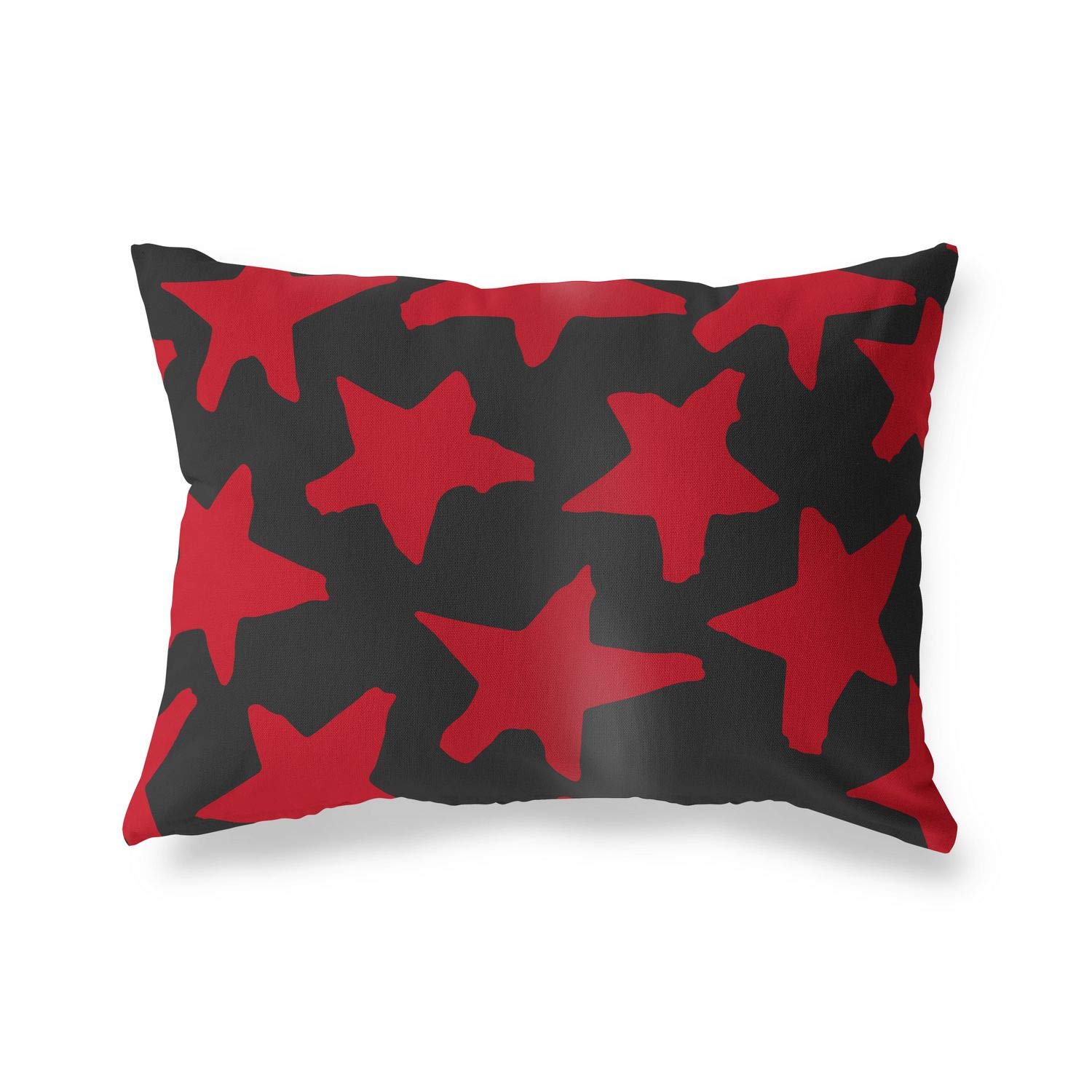 Bonamaison Decorative Cushion Cover Red & Black, Throw Pillow Covers, Home Decorative Pillowcases for Livingroom, Sofa, Bedroom, Size: 35x50 Cm - Designed and Manufactured in Turkey