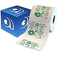 Printed TP Tinkle all the Way Christmas Green Printed Toilet Paper Gag Gift – Holiday Funny Toilet Paper Roll For Prank, Bath