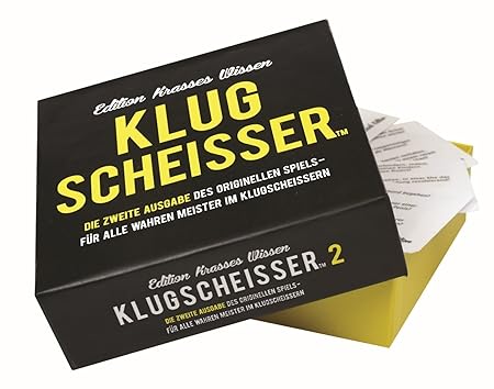 Preis am Stiel Gesellschaftsspiel ''Klugscheisser 2'' | Kartenspiel | Spieleabend | Fragen | Familie | Spiel | Kommunikations