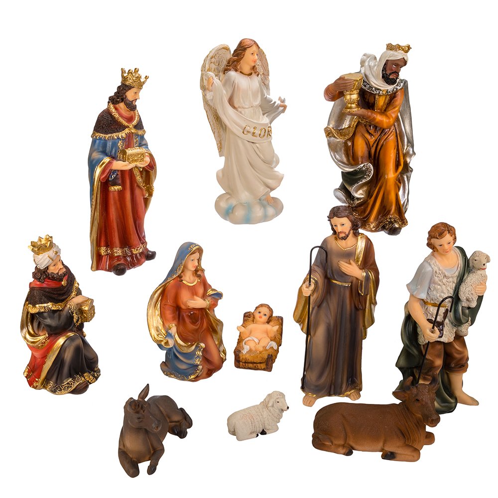 Kurt S. Adler 8.5" Table Piece Nativity Set (Set of 11), 11