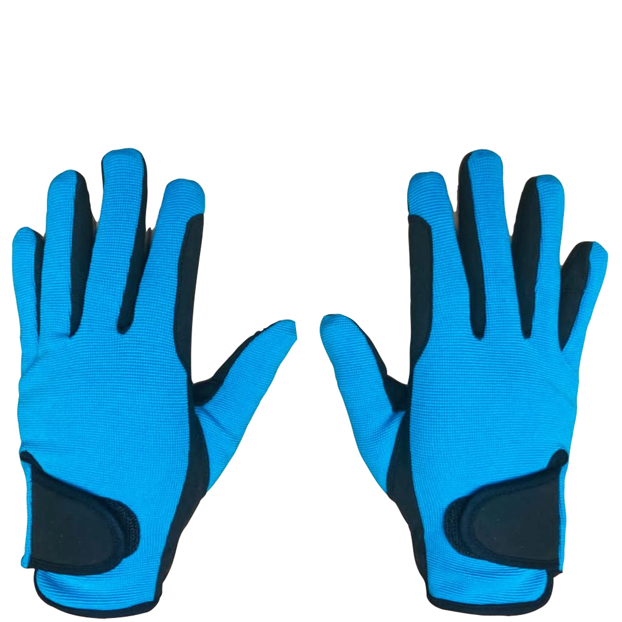 mustang eq Youth Equestrian Gloves for Girls & Boys Children Gloves All Weather Outdoor Sports Gloves Horse Riding (6-8 Years, Blue)