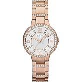 Fossil Women's Virginia Quartz Stainless Steel Three-Hand Watch