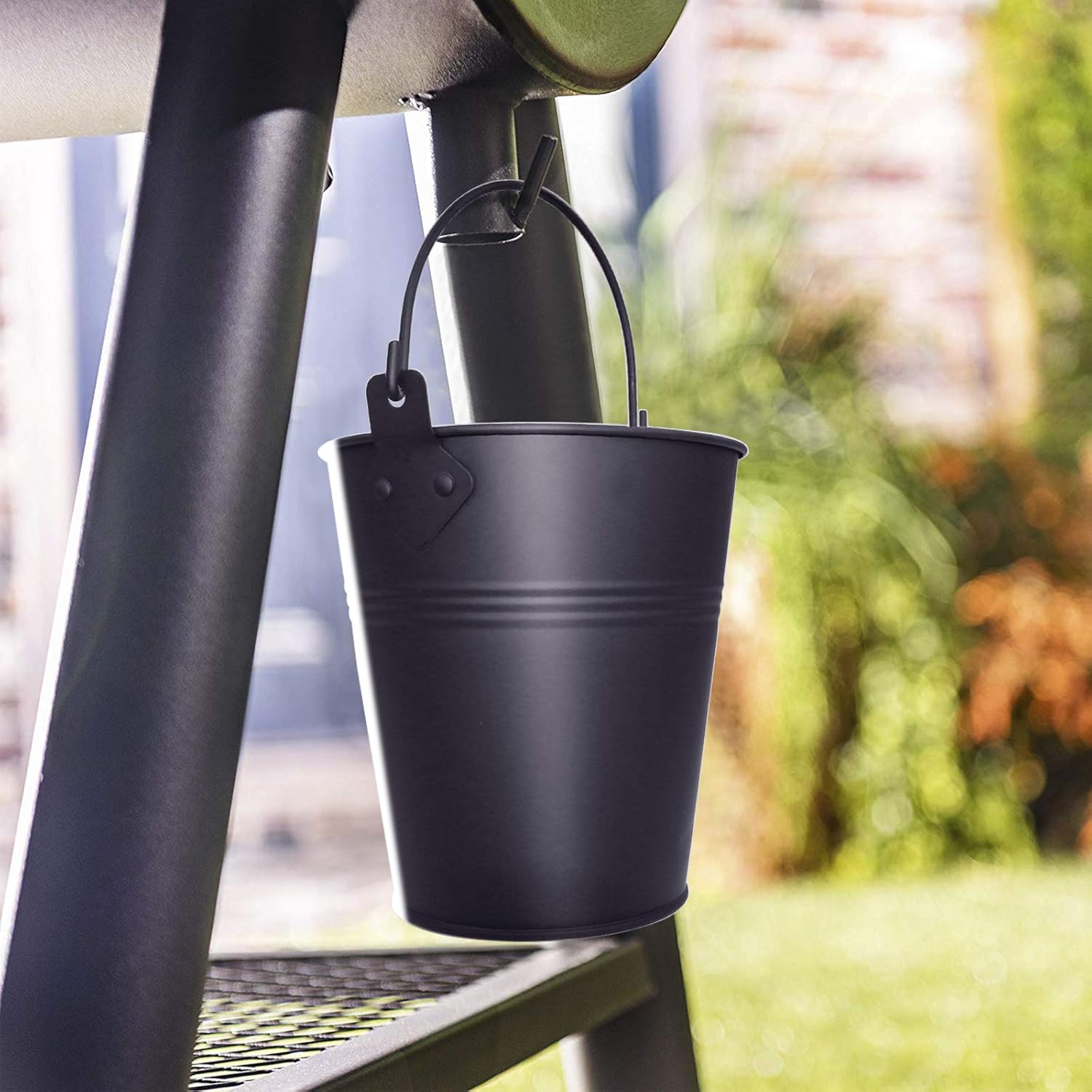 QuliMetal Drip Bucket for Oklahoma Joe's, Grill Grease Bucket Fits Most Offset Smokers, Black : Garden & Outdoor