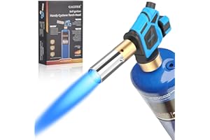 GAGITER Propane Torch Head, Handy Cyclone Torch Head with Self Ignition,Trigger Start Nozzle Torch Fuel by Propane MAPP Gas Cylinder for Welding Soldering Brazing Glass Beads DIY-Fuel Cylinder Not Included