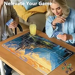 JVGFYNKL for TCG Playmat, Playmat with Zones, 24x14