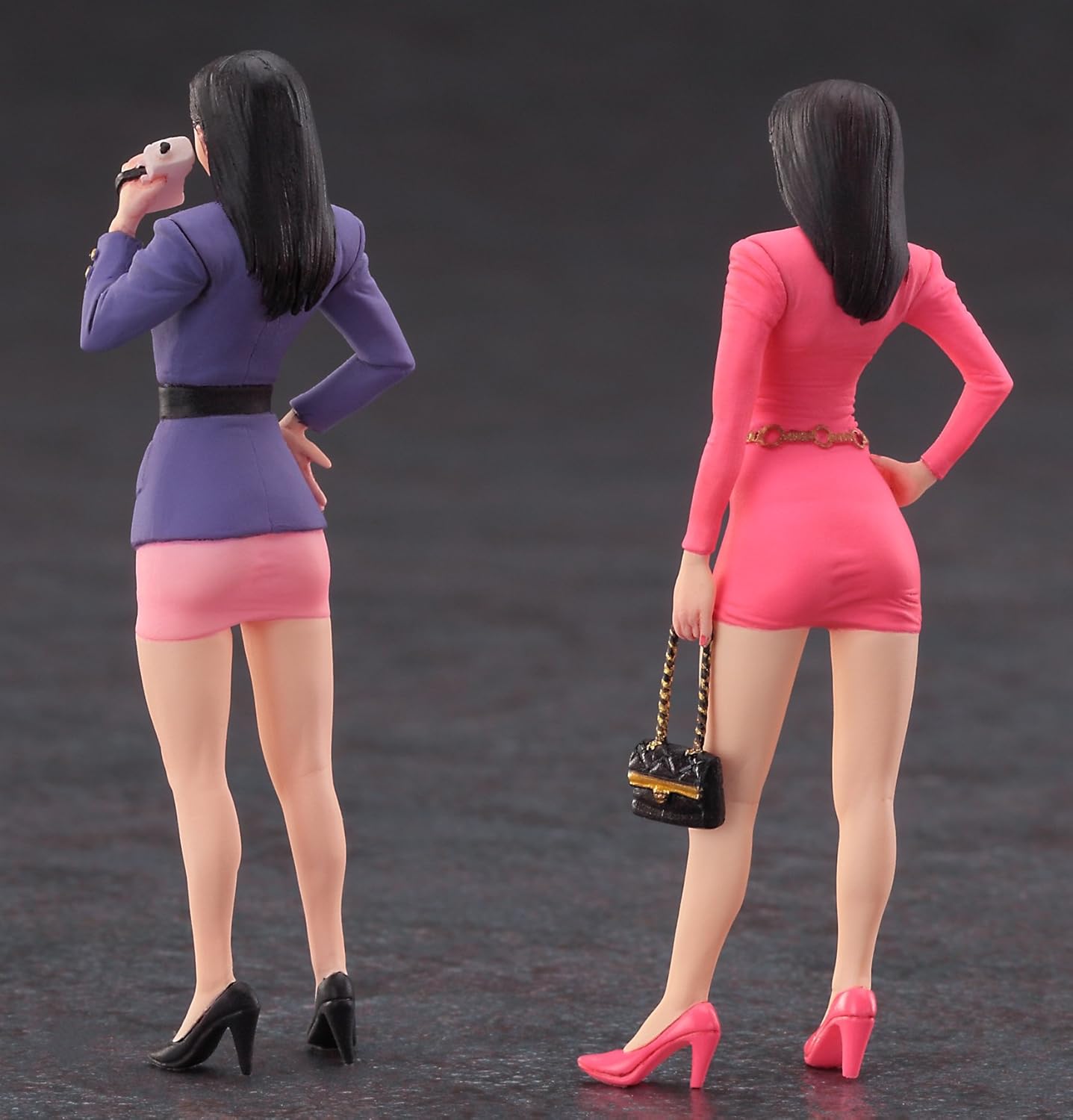 Hasegawa 1:24 80's Bubbly Girls Figure (2 Kits in Box), Grey, Mittel - Image 3
