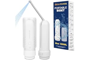 FEIFEAOUY Portable Bidet for Travel 320ML,Rechargeable Handheld Bidet for Women & Men IPX7 Waterproof Toilet Sprayer |Personal Hygiene Sprayer Compact for Postpartum Care (White, 320ML)