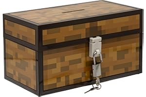 Paladone Minecraft Chest Money Bank – Officially Licensed Piggy Bank for Kids, Boys & Girls – Gaming Room & Bedroom Decor – Fun Gift Accessory