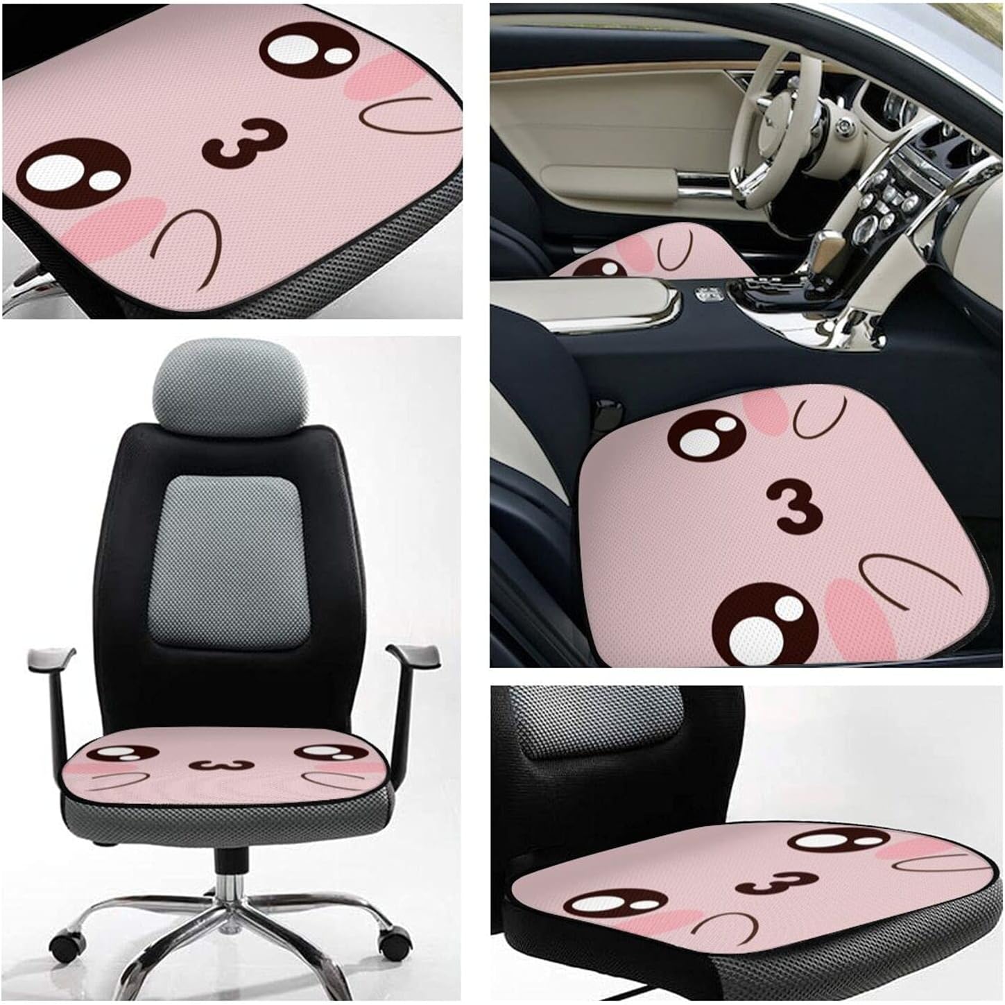 Amazon Co Jp かわいい 豚 ピンク 車用 シートクッション 前座席用2枚 後部座席用1枚 メッシュ素材 通気性が抜群 座布団 マット 蒸れない クールクッション 滑り止め 四季通用 軽 普通車 カーシートクッション 高級感 贈り物 ホーム キッチン