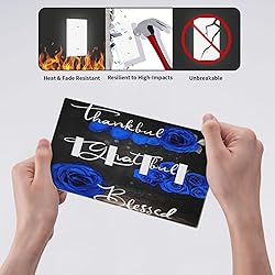 Spshian Light Switch Cover Blue Rose Thankful
