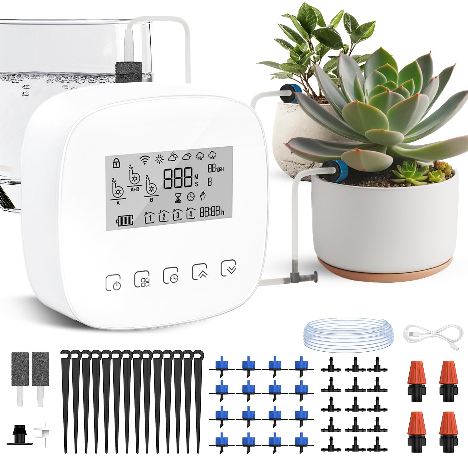 Photo 1 of Automatic Plant Waterer Indoor Self Watering System for 20 Potted Plants,Auto Drip Irrigation System Programmable Timer & Compatible.251022