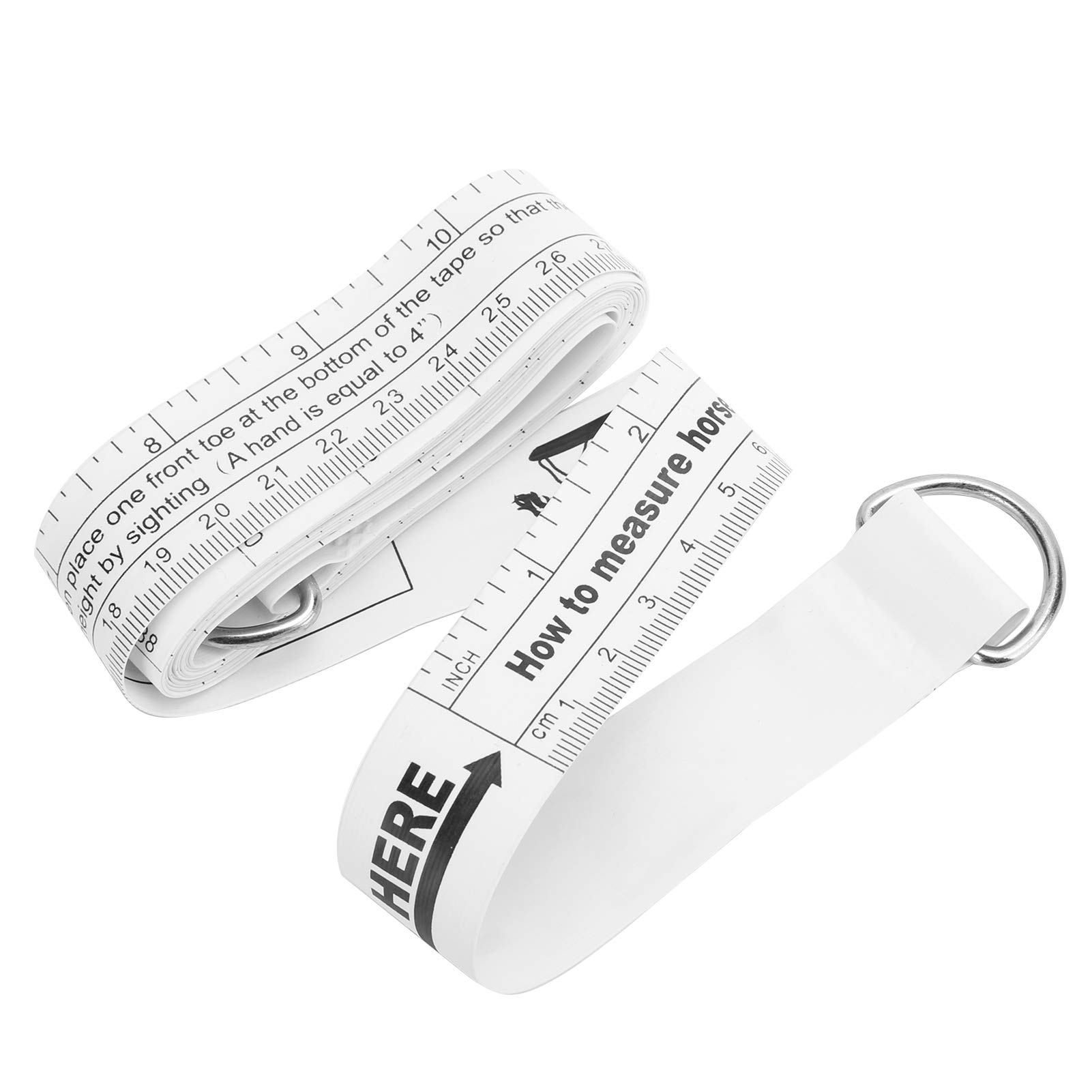 250CM / 98.4in Portable Animal Weight Tape Measure Bust Height PVC Measuring Tape Farm Equipment for HorsePoultry and livestock supplies