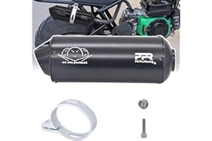 PPR PIT PRO RACING 38mm Motorcycle Exhaust Muffler Tip Pipe Fits for 50cc 110 125cc 150cc 160cc Dirt Pit Bike ATV Quad 4 Wheeler Black