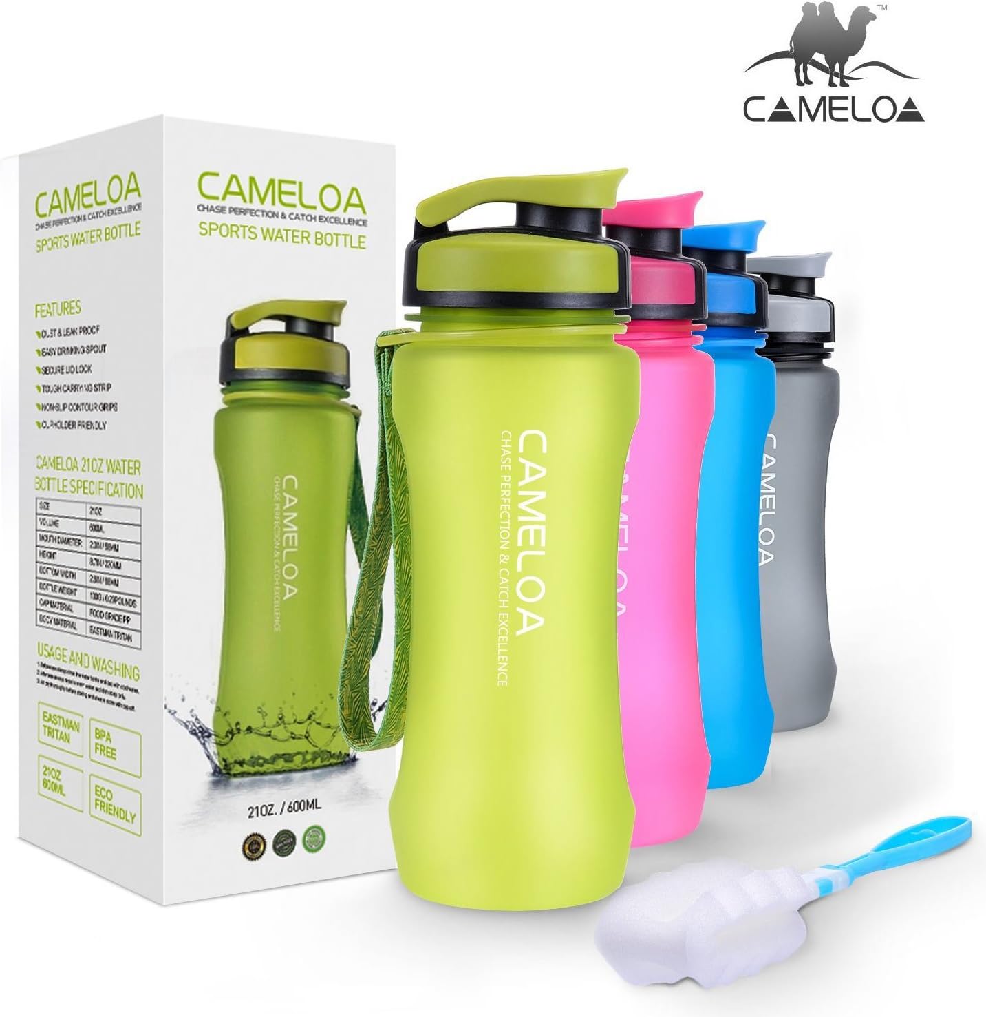 Powcoo Women's, Frosted Green 600ml, 600ml-21oz