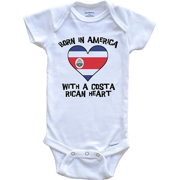 Adorable Costa Rican Soccer Baby Bodysuit - Soft Cotton Onesie For Boys & Girls