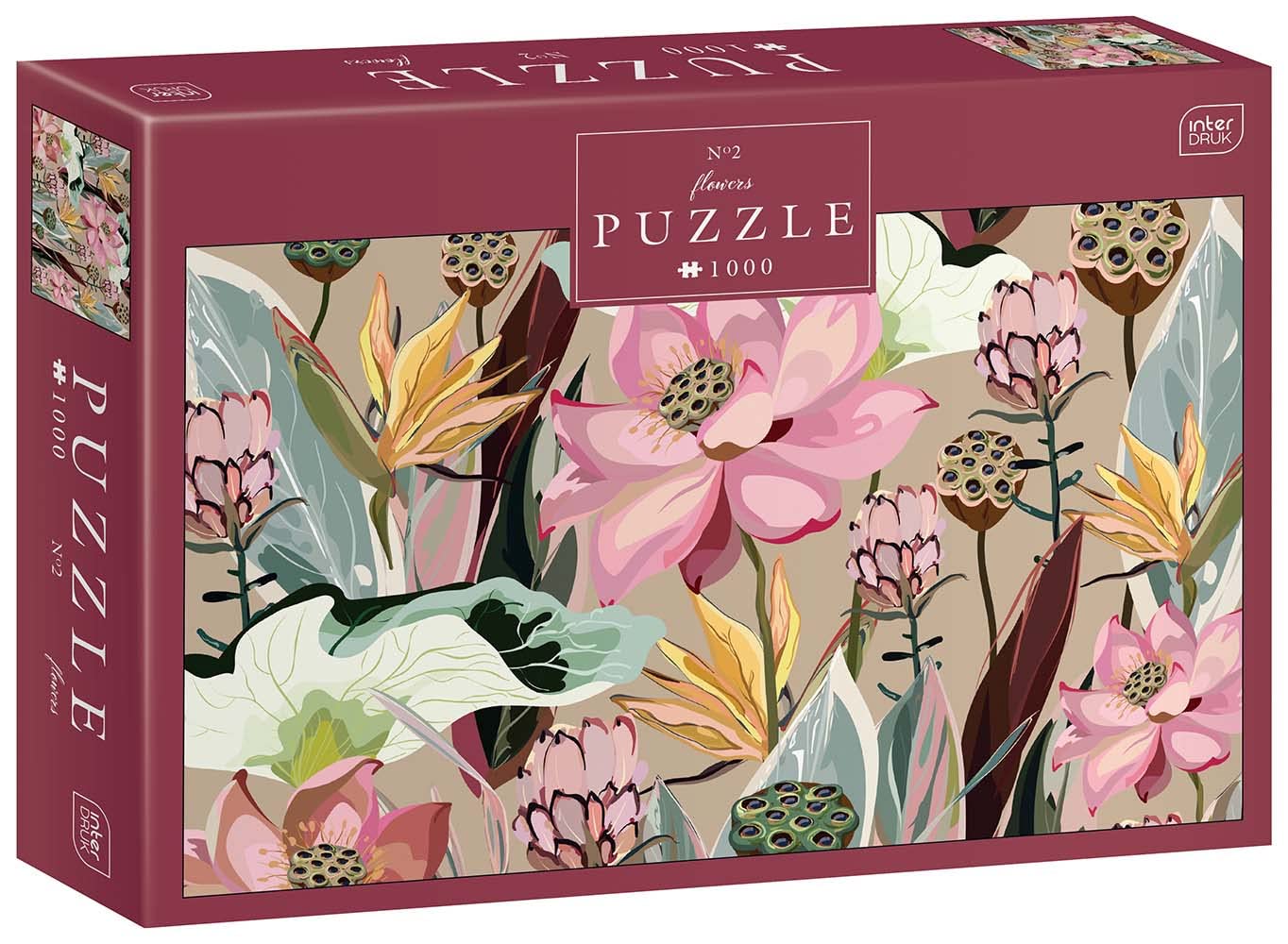 Puzzle 1000 for Adults - Interdruk - Flowers no. 2