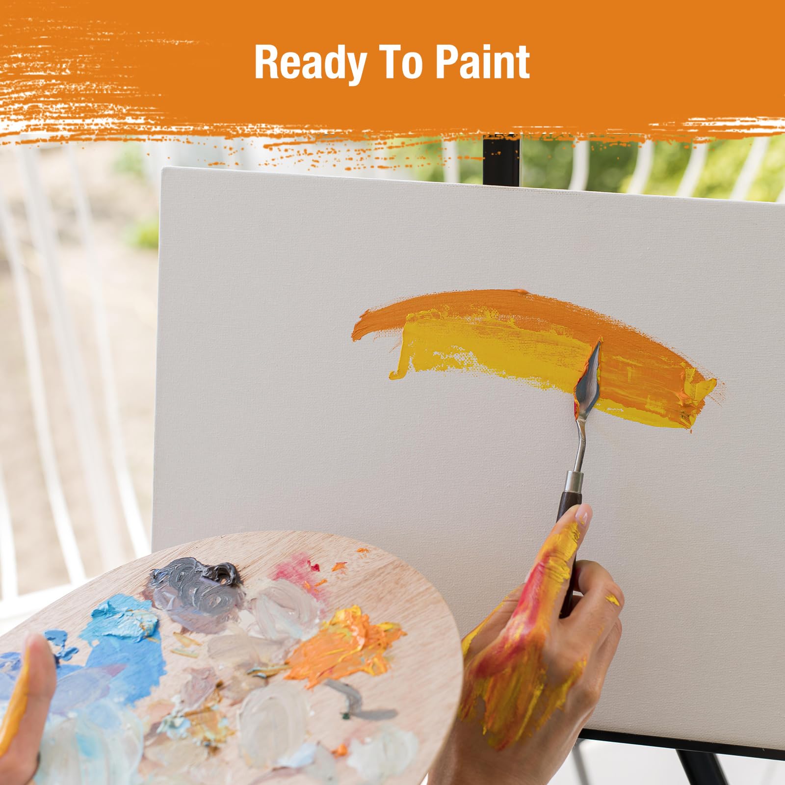 Canvas Boards for Painting 8x10 Inch, 40-Pack Bulk Canvas Value Pack - Art Supplies Blank Paint Canvas Panels for Kids, Adults, Acrylic, Oil, Watercolor, Tempera, Gouache