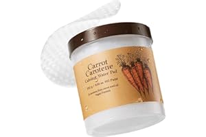 Carrot Carotene Calming Water Pad, Toner Pads with β-carotene from Carrot Seed Oil, Hydrating & Soothing for Dry Skin, Instan