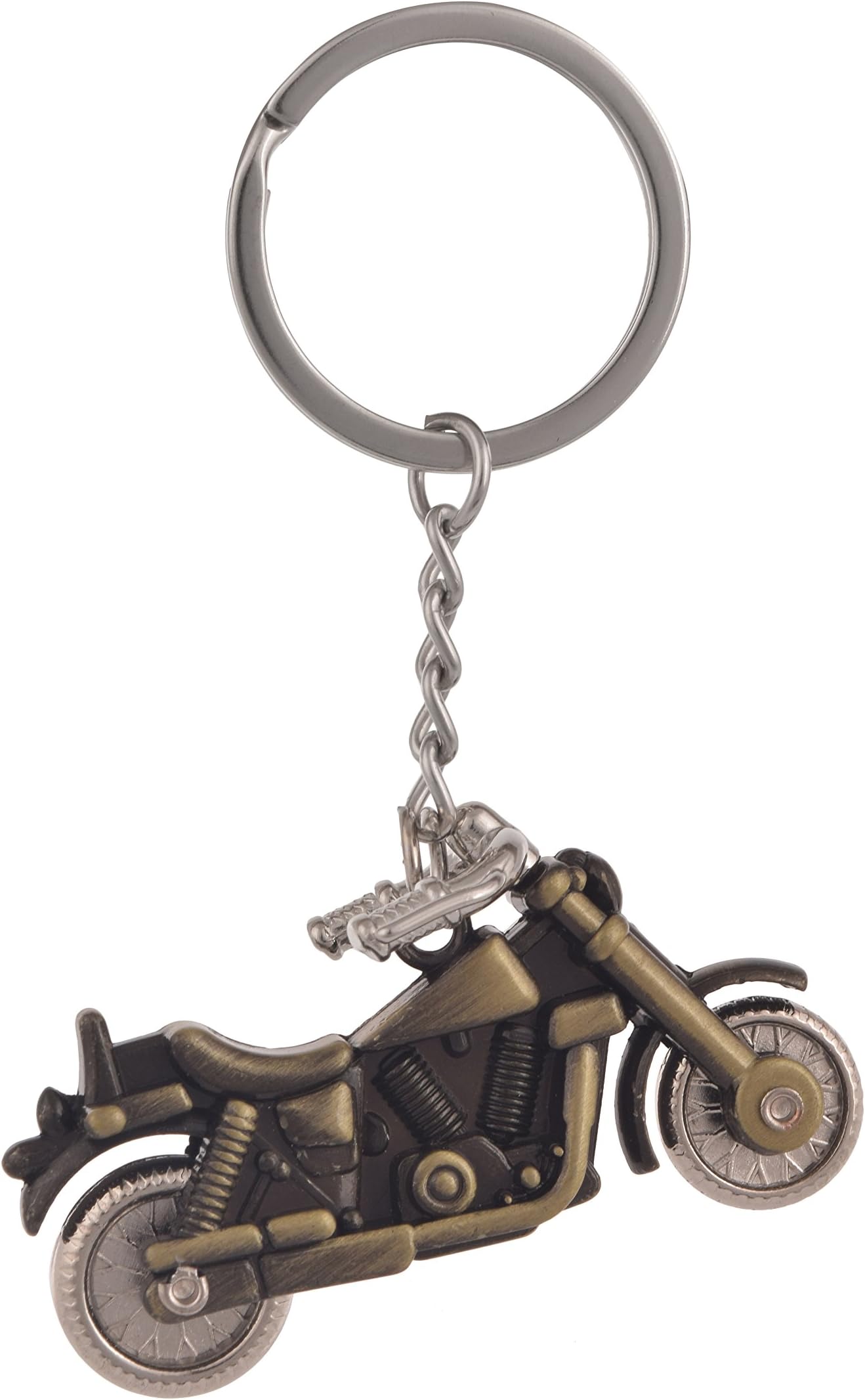 SLN Harley Davidson Bullet Metal Keychain (Green Tan)