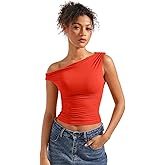 SUUKSESS Women Off Shoulder Tops Sleeveless Shirts Y2K Going Out Crop Tank Top