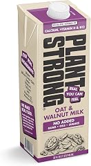 Plant Strong Oat & Walnut Milk, More Oats, Walnuts & Dates, Vegan, 32oz | Creamy Plant-Based Milk, Calcium, Vitamins D & B12,