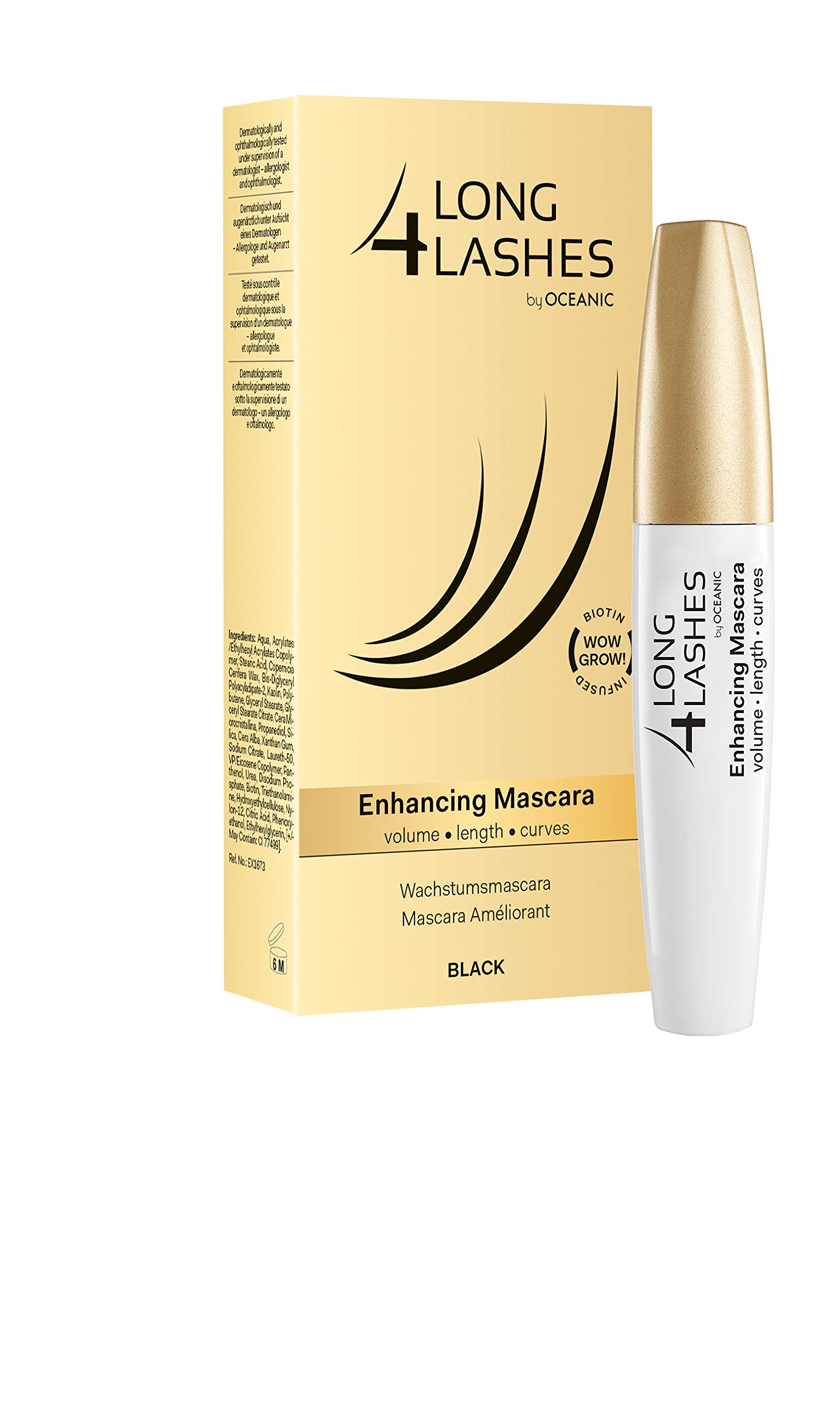 Long4Lashes Enhnancing Mascara with WOW-Effect formula 10 ml (black) by Oceanic